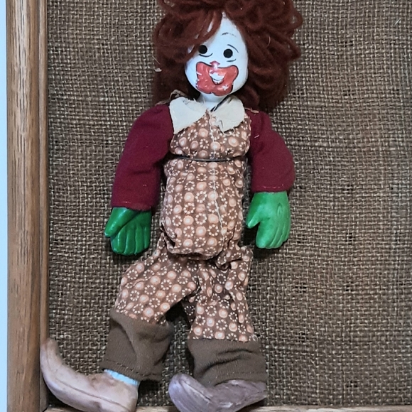 Clown Roadside Attraction Art 6 Wall hanging circus hobo train Hopper art - Picture 3 of 3